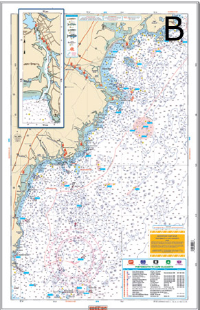 Merrimack River New Hampshire to Cape Elizabeth Coastal Fishing Chart