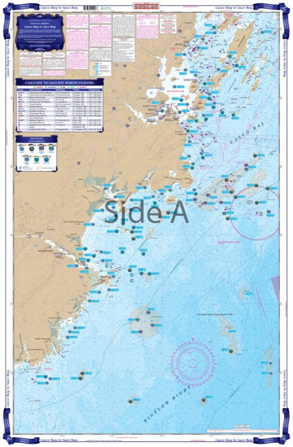 Casco_Bay_to_Saco_Bay_Maine_Coastal_Fishing_Map_101F_Side_A