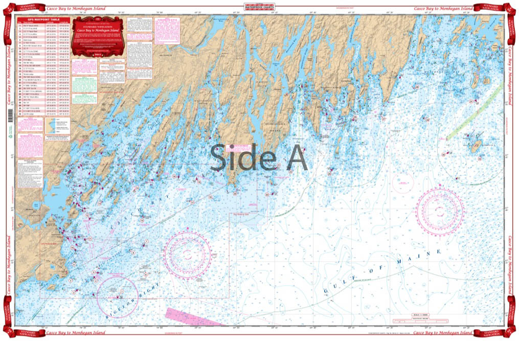 Nautical Chart Of Casco Bay Maine