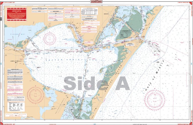 Coverage of Corpus Christi Navigation Chart/ marine map 112