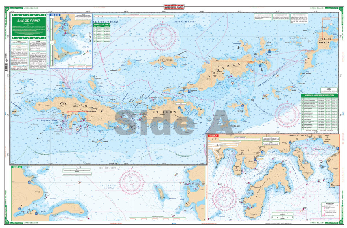 Peace and Myakka Rivers Large Print Navigation Chart 4E