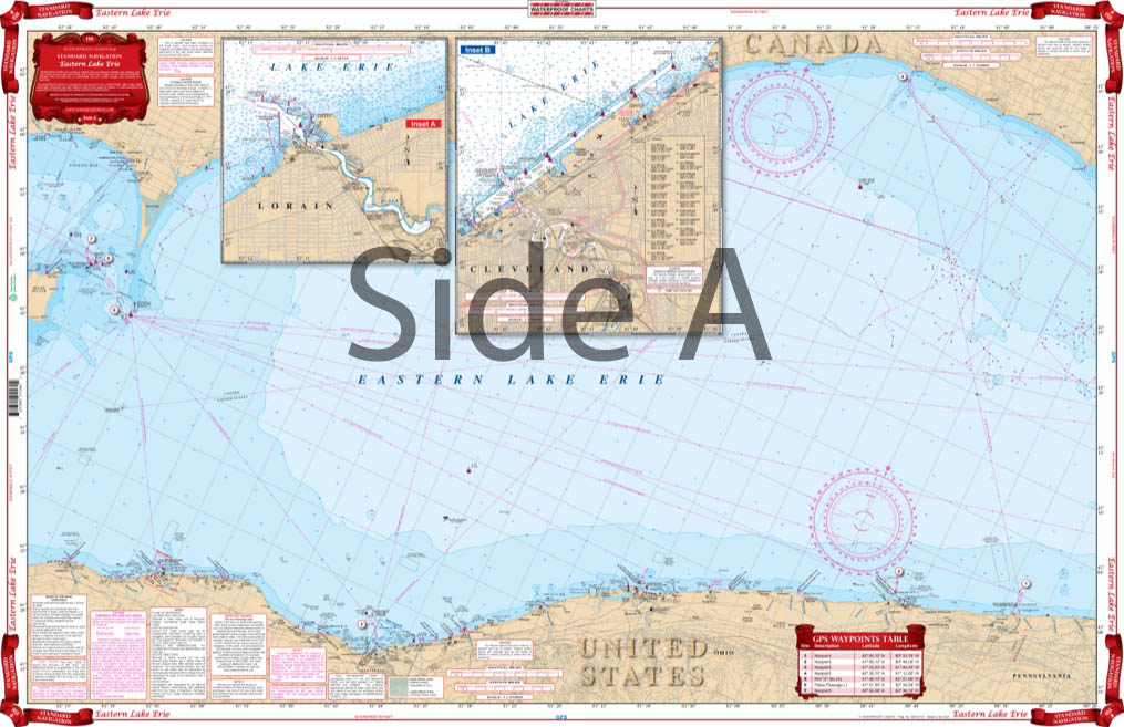 Coverage of Eastern Lake Erie Navigation Chart / map 158