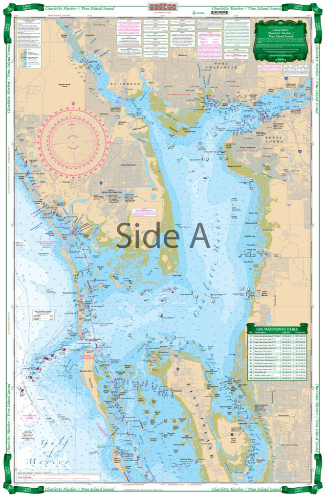 Charlotte Harbor And Pine Island Sound Large Print Navigation Chart 1e