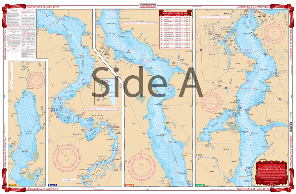 Navigational Charts For St River