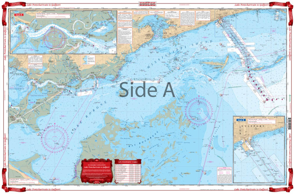 Lake_Ponchartrain_to_Gulfport_Navigation_Chart_40_Side_A Waterproof