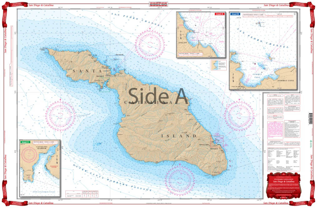 San Diego_and_Catalina_Navigation_Chart_51_Side_A - Waterproof Charts