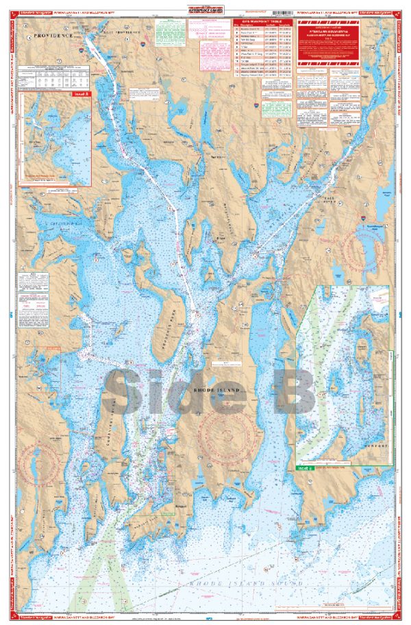 Narragansett and Buzzards Bay Navigation Chart 61