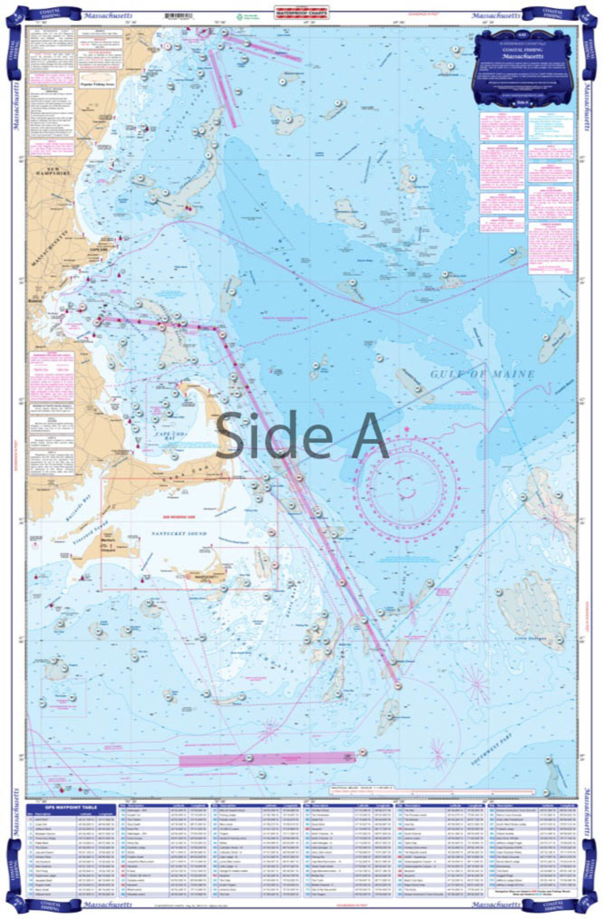 Navigation Chart  Cape Cod New York and Vermont Waterproof Charts