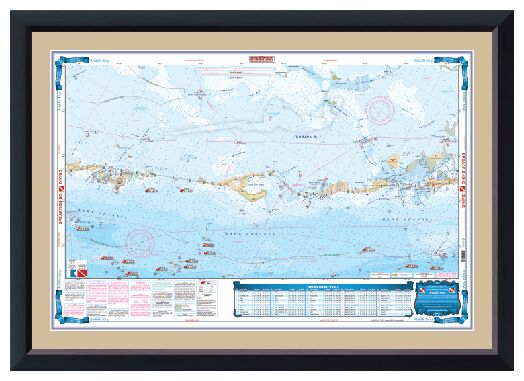 Key West and Lower Keys Lobster Inshore Fish and Dive Chart 110F