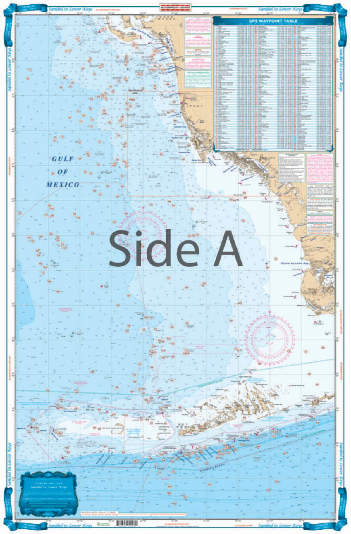Offshore Fish/Dive  Navigation Chart - Waterproof Charts