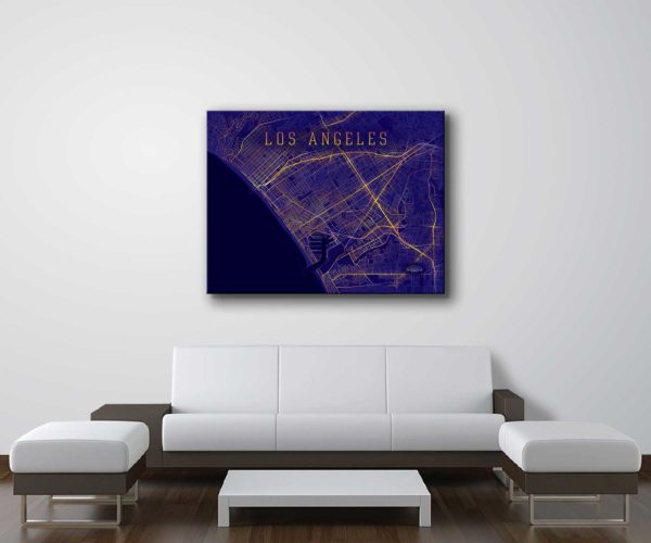 Los_Angeles_night_wall_wrapped_canvas