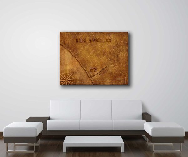 Los_Angeles_vintage_wall_wrapped_canvas