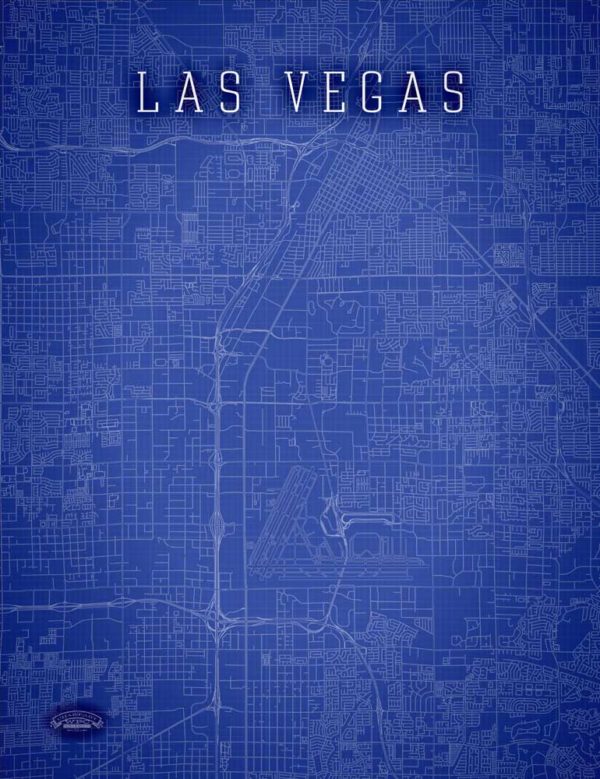 Las_Vegas_Blueprint_Wrapped_Canvas