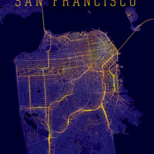 San_Francisco_Nightmode_Wrapped_Canvas