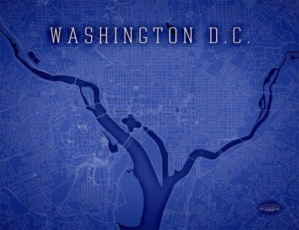 Washington_DC_Blueprint_Wrapped_Canvas