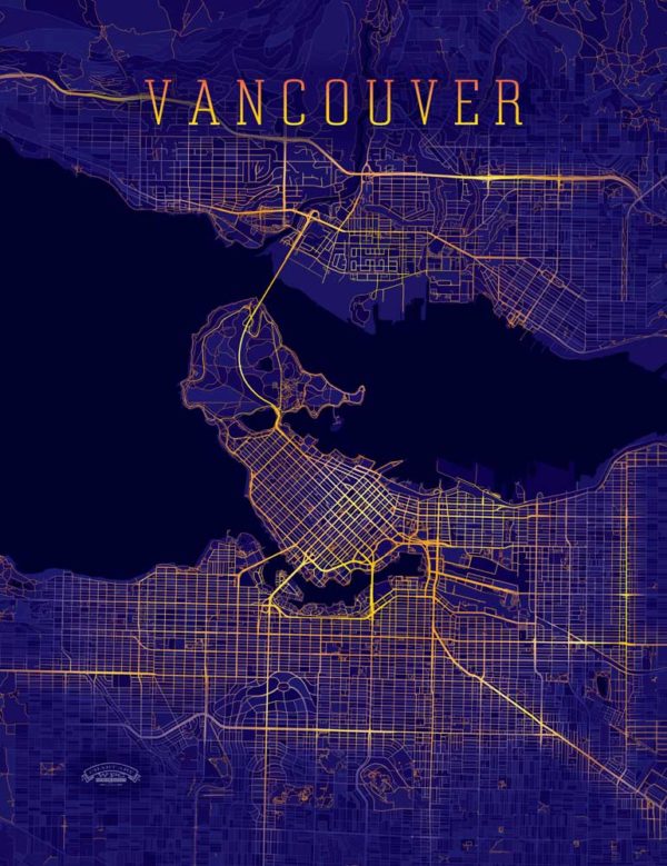 Vancouver_Nightmode_Wrapped_Canvas